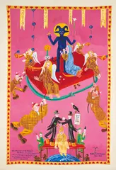 Blalla W. Hallmann, "Liebet eure Feinde", 1983, Acryl auf Baumwolle