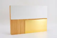 Martin Noël, "Otto # 113", 2005, Acryl und Blattgold auf Holz