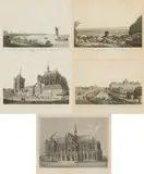 Johann Ziegler, Fünf Ansichten aus Köln und Bonn, Vier Radierungen, gzeichnet von L