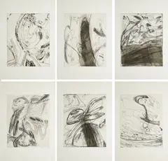 Walter Stöhrer, 23 Radierungen zu Antonin Artaud, 1976, Mappe mit 23 Radierungen auf Velin