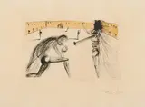 Pardon de Sigismund (Aus: Calderón, La Vie est un songe) by Salvador Dalí, 1971, Farbradierung auf Velin, sold Apr 2022