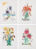 Surrealistic Flowers by Salvador Dalí, 1972, Serie von 15 Radierungen. Jeweils: Farbradierung auf Heliogravure auf Arches (Wasserzeichen), sold Jan 2023