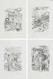 Oskar Kokoschka, Konvolut von 4 Lithografien (Aus: Die Odysee), 1963-65, Jeweils Lithografie auf Velin