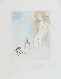 Nude (Aus: Don Juan) by Salvador Dalí, 1970, Kolorierte Radierung auf Japan, sold Apr 2022