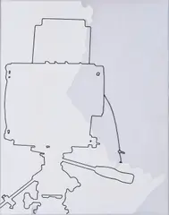 Lourdes Castro, Ohne Titel (Kamera), Farbserigrafie auf Kunststofffolie