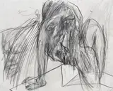 Ohne Titel by Martin Disler, 1987, Grafit auf Velin, sold Feb 2022