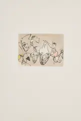 Ohne Titel by Max Ernst, 1950, Farbradierung und Aquatinta auf Velin, sold Feb 2022