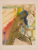 The Death of Clorinda (Aus: Three Plays by Marquis de Sade) by Salvador Dalí, 1968, Farblithographie auf Bütten, sold Feb 2022