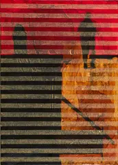 Ohne Titel by David Ostrowski, 2004, Mischtechnik auf Leinwand, sold Feb 2022