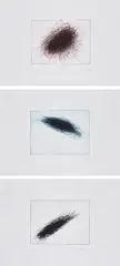 Arnulf Rainer, Kosmos, 2003, Mappe mit 3 Farbradierungen auf Velin