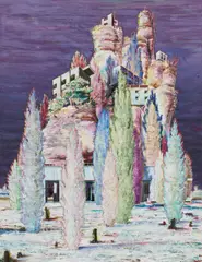 Maik Wolf, 333. NEF / Parnass 1, 2011, Öl auf Leinwand