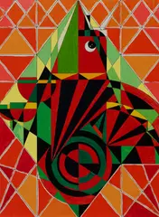 André Evard, Ohne Titel, 1962, Öl auf Hartfaserplatte