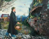 Nazanin Pouyandeh, "Le butin", 2011, Öl auf Leinwand