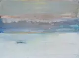 Regina Nieke, Untitled (Sea V), 2013, Öl und Sprühfarbe auf Leinwand
