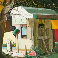 Rui Pedro Jorge, La sandia y el puto Jeffe, 2011, Öl auf Leinwand