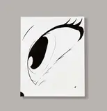 Yoshitaka Amano, Super Hero (large Eye), 1999, Acryl auf Alucobond