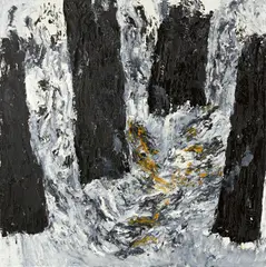Armando, "Waldstück", 2001, Öl auf Leinwand