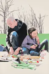 Georg Dienz, Friedrichshain, 2006, Acryl auf Leinwand