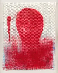 Amador, "Fibras", 2006, Mischtechnik auf Synthetikfaser