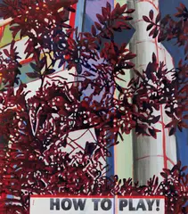 Jan Muche, How to play!, 2006, Acryl und Tusche auf Leinwand