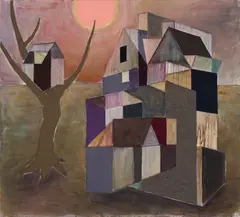 Armin Boehm, "untitled - (Soul)", 2018, Öl und Stoff auf Leinwand
