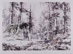 Malgosia Jankowska, Glockengießer, 2018, Farblithografie auf festem Velin