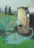 Ilana Lewitan, "Poesie bewegt die Welt", 2017, Öl auf Leinwand