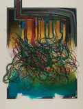 Donatello Losito, Liberté, Egalité, Fraternité, 1979, Farbserigrafie auf FA FABRIANO (Wasserzeichen)