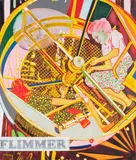 Jan Muche, "Flimmer", 2006, Acryl und Tusche auf Leinwand