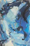 Wolfgang Opitz, Elbblick, 1995, Öl auf Leinwand