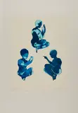 Cornelia Schleime, Nichts kommt und geht von alleine, 1996, Farblithografie auf leichtem Karton