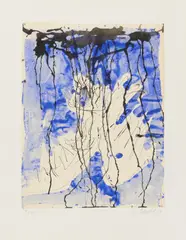 Ohne Titel (Adler) by Georg Baselitz, 2010, Farboffsetlithografie auf festem Velin, sold Sep 2022