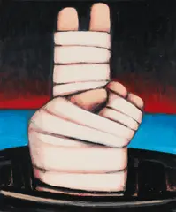 Hans-Hendrik Grimmling, Argo-Zeichen Nr. 5, 2016, Acryl auf Leinwand
