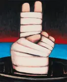 Hans-Hendrik Grimmling, Argo-Zeichen Nr. 5, 2016, Acryl auf Leinwand