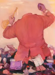 Said Baalbaki, Der letzte Ruf, 2010, Öl auf Leinwand