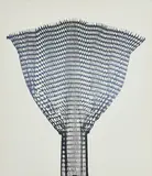 Heinz Mack, Silberfächer, 1972, Farbserigrafie auf Folie