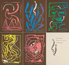 Pierre Alechinsky, Tapies et caries, 2006, Mappe mit 8 Farblithografien auf leichtem Karton