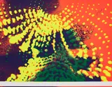 Otto Piene, Lichtballett IV, 1964-72, Farbserigrafie auf leichtem Karton