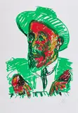 Markus Lüpertz, Ohne Titel, Farblithografie auf Velin