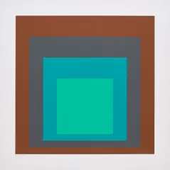 SP I by Josef Albers, 1967, screenprint on Schöllers Hammer Board, sold Jun 2022