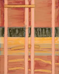 Arp Kovacs, "Self-driving-car driver", 2020, Acryl, Öl und Styroporapplikation auf Leinwand