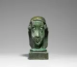 Joseph Csaky, Tête, 1941 (Entwurf), Bronze, grün patiniert