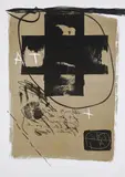 Art 6'75 by Antoni Tàpies, 1975, Farblithografie auf BFK RIVES (Wasserzeichen), sold Mar 2022