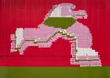 Thomas Bayrle, Marathon, 1969, Farbserigrafie auf leichtem Karton
