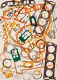 Arman, Accumulation Renault, 1969, Farblithografie auf Velin