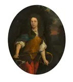 Niederländische Schule, Portrait eines Adeligen als Adonis, Öl auf Leinwand