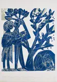 HAP Grieshaber, Das blaue Paar (Aus: Baumblüte)
