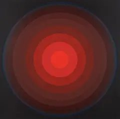 Lothar Quinte, Quasar90 rot, 1975, Farbserigrafie auf Karton