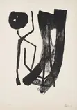 Fritz Winter, Litho 19, 1962, Lithografie auf BFK RIVES (Wasserzeichen)