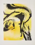 Karl Otto Götz, Wirl II, 1958, Farblithografie auf grauem Velin